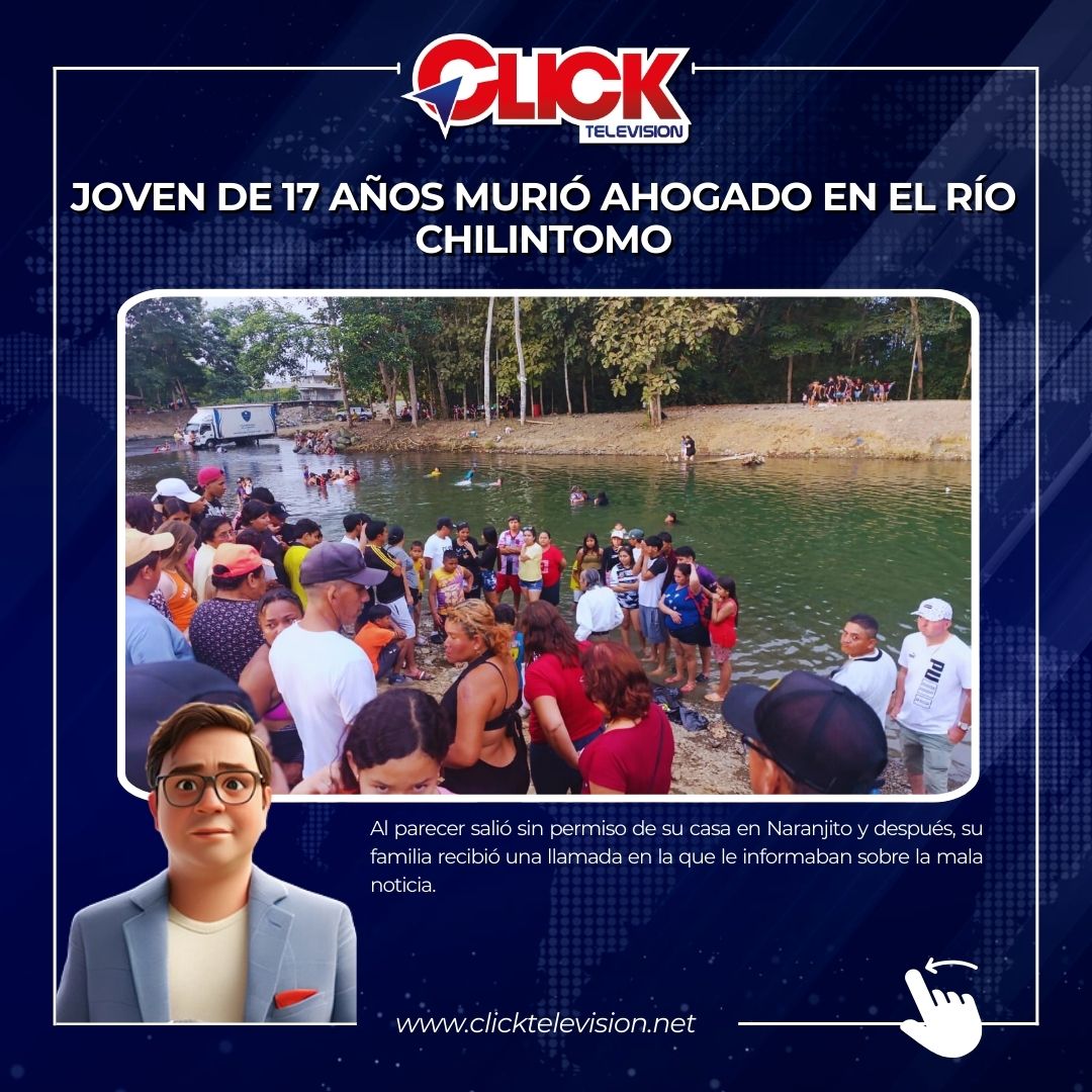 Tragedia en balneario en Inés María. Un joven oriundo de Naranjito murió ahogado en el río Chilintomo. 

Su familia solo recibió una llamada en la que le informaban sobre la tragedia. Los primeros reportes indican que salió sin el permiso de sus padres.