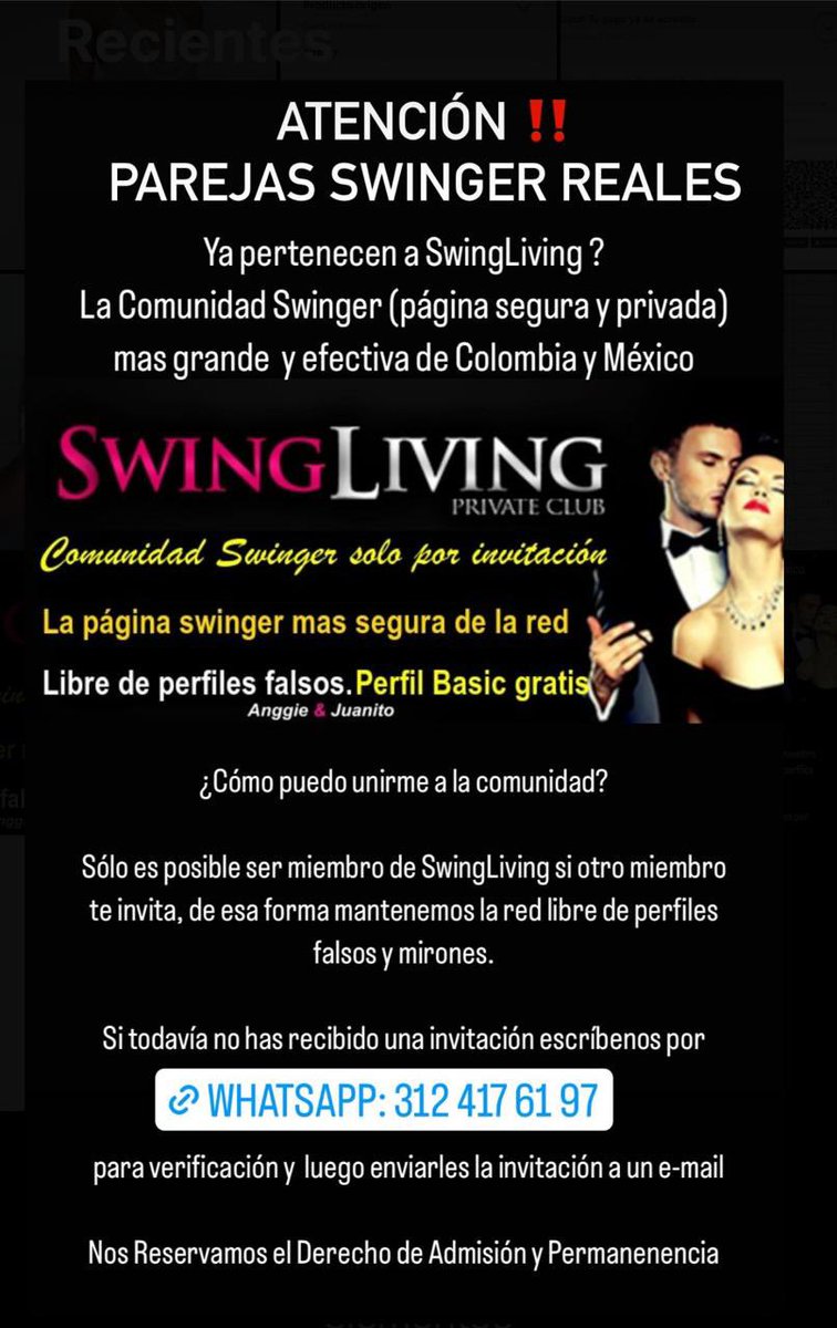 WhatsApp: 312 417 61 97