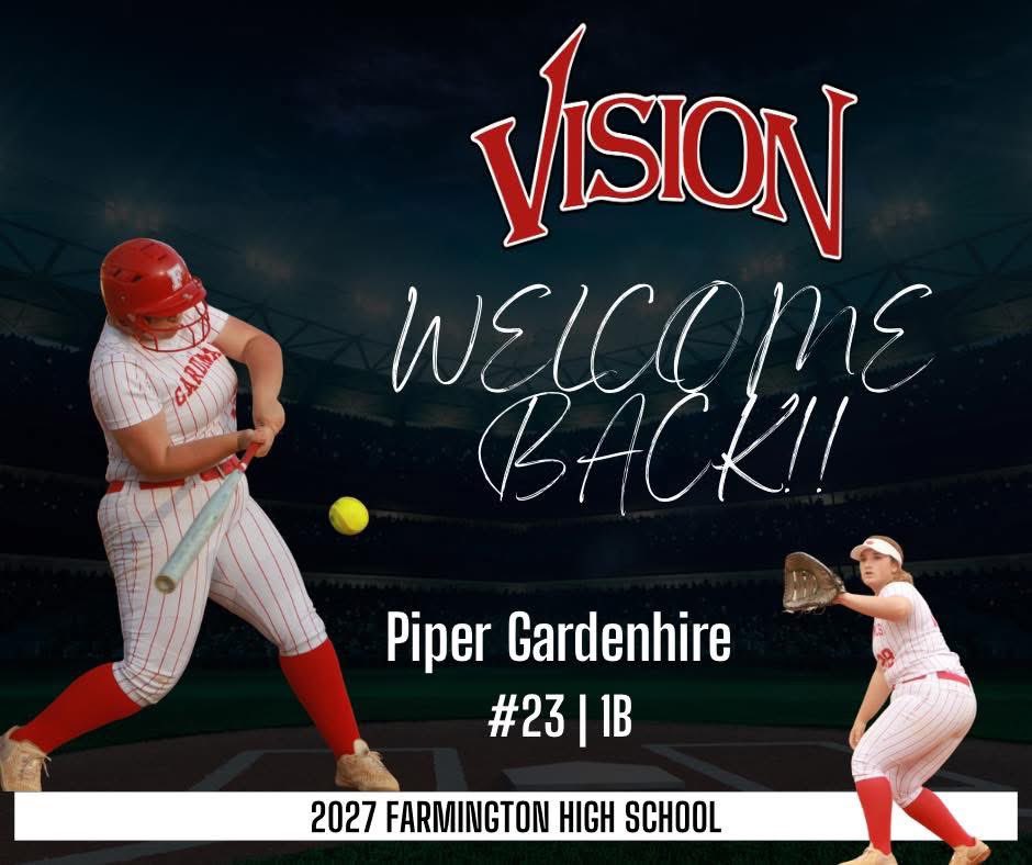 🥎 Welcome back #23 Piper Gardenhire! We love her big bat, domination of her corner of the infield, leadership, and sense of humor that keeps everyone loose! We’re so excited she’s back!