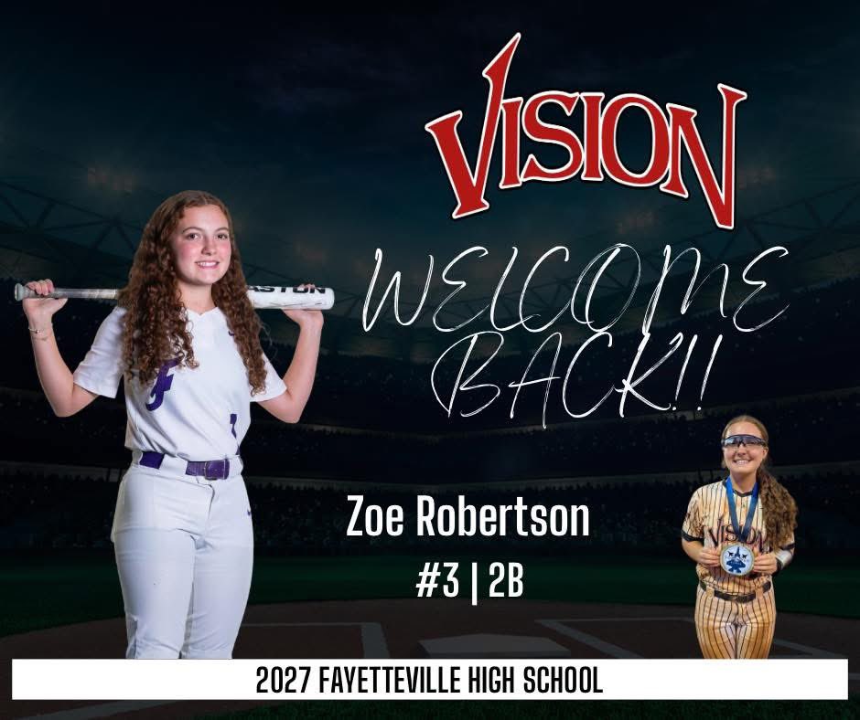 🥎 Welcome back to our #3 Zoe Robertson! She does it all—infield, outfield, slaps, hits straight up, and speeds around the bases! And she nearly always has a smile on her face. We’re so glad she’s back!