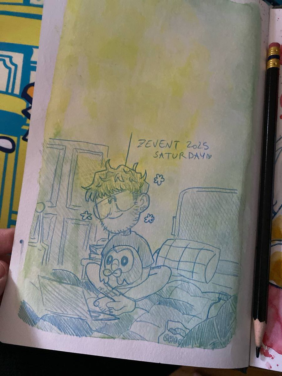 Colins_Fish's tweet image. Only working on stuff I can’t post recently but I got a new sketchbook at least ~