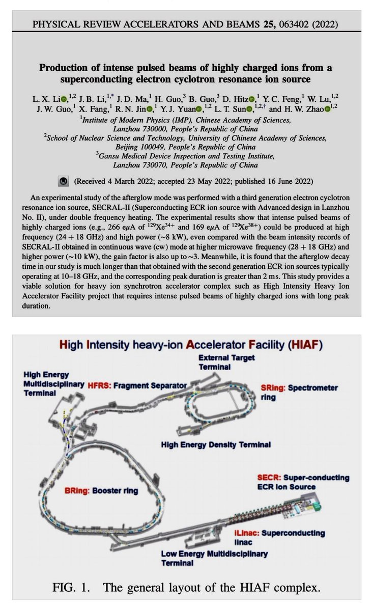 MagnetReconnect's tweet image. Production of intense pulsed beams of highly charged #ions from a #superconducting #electron #cyclotron resonance #ion source 

June 2022

researchgate.net/publication/36…
