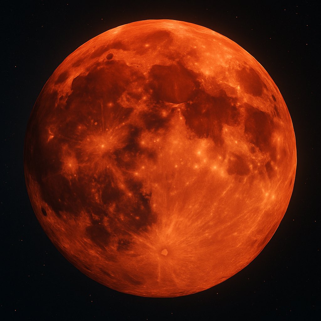 Tonight’s blood moon is not spectacle, it is signal.

The red glow marks a clearing of ancestral wounds, collective anger, and hidden truths. Expect emotions to surface, visions to intensify, and the veil to thin. Stand under it, breathe deeply, and say inwardly: I release what