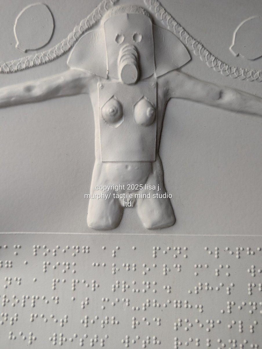 tactilemindbook's tweet photo. Naked Pink Elephant. Page 5. tactile mind. 
#torontoartist
#tactileart
#braillebooks https://t.co/uhhSPNfZzN