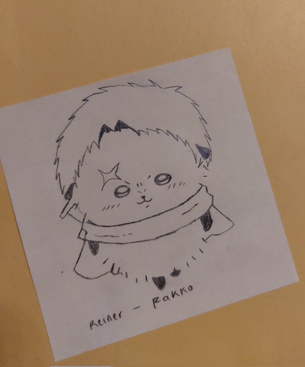 j6aegerr's tweet photo. I made Reiner / Rakko because I got bored... https://t.co/EOEojHaUPL