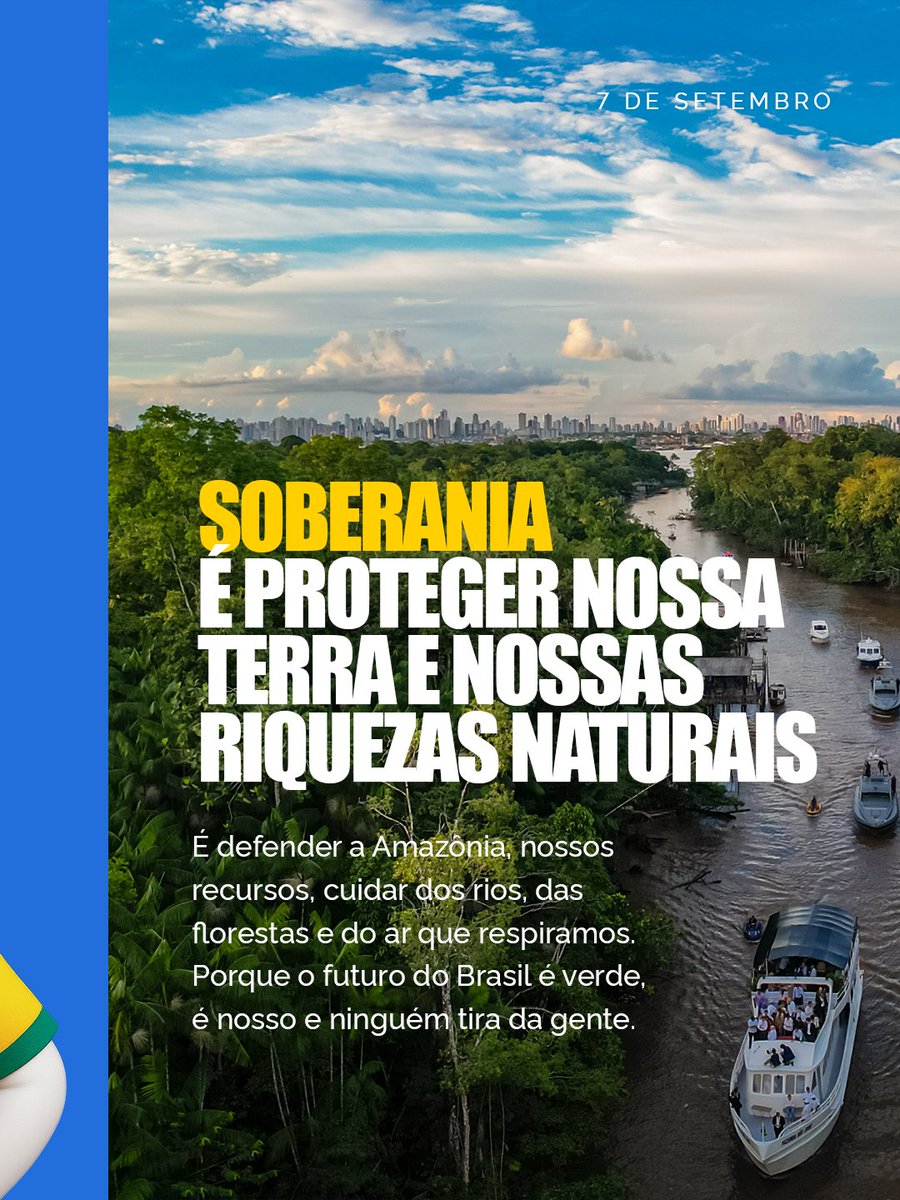 É fortalecer o SUS. Proteger nossa terra, nossas riquezas naturais.