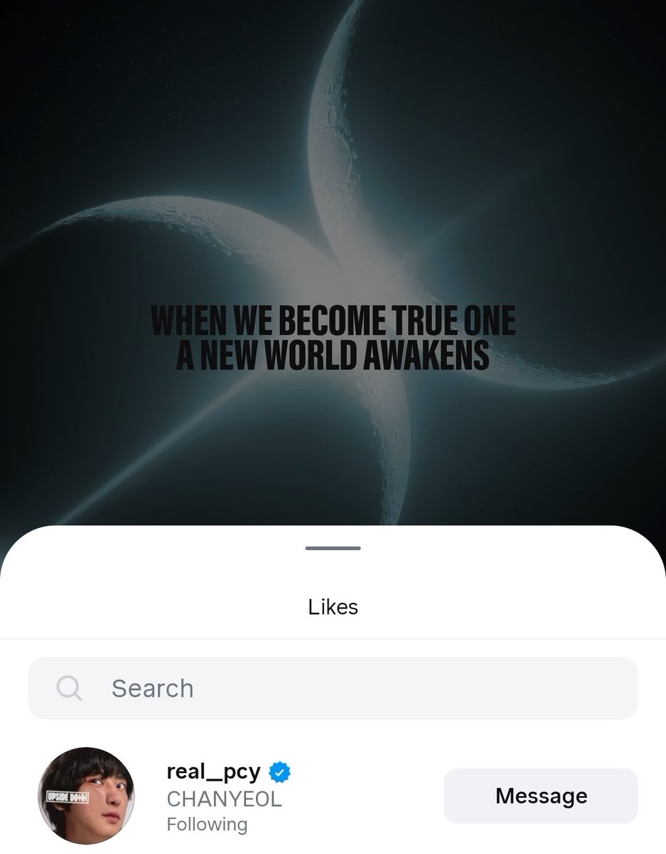 no_loey_no_life's tweet image. CHANYEOL liked EXO&apos;s latest IG post ✨️