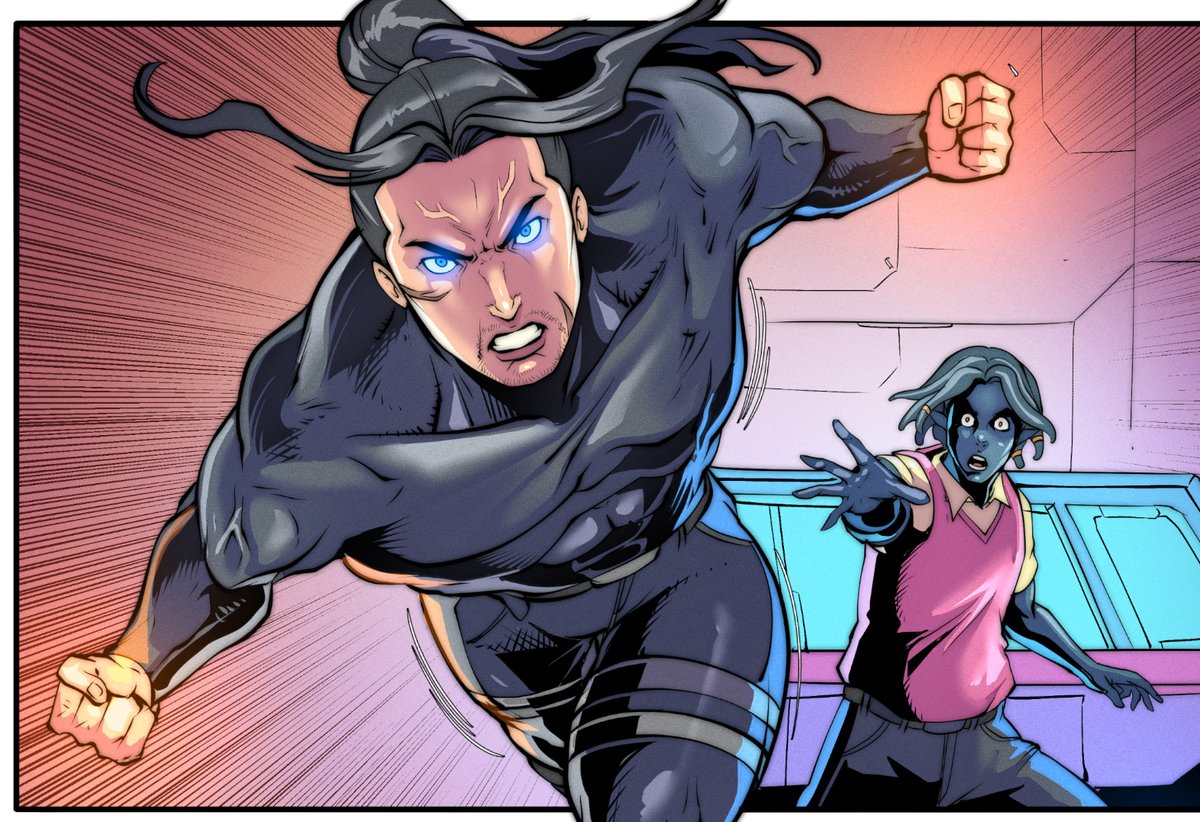 Page 2 of Issue 2 is now up on ComicFury!    

THE FIGHT BEGINS!

The Comic:    …ythroughblackskies.thecomicseries.com/comics/43/#con…   

Art by <a href="/SkyFantasyStdio/">SkyFantasy(OPEN COMMISSION)</a>

Lettering by <a href="/RecklessGleason/">Mighty Mascots #10 & Breakfast Brawlers on IGG!</a>

#WritingCommunity #webcomic #comicfury #comics2025 #ComicArt #scifiart #2dart #fightme