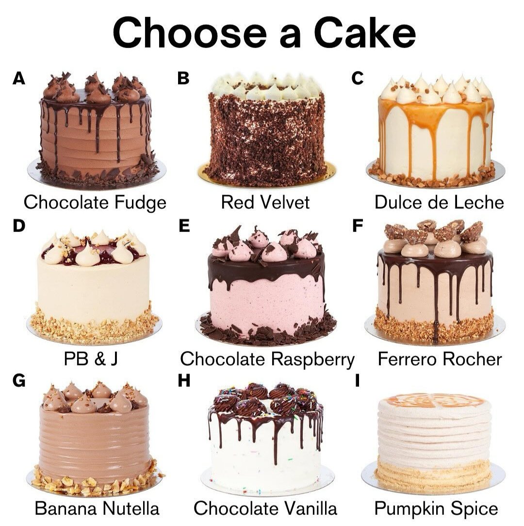 Which cake are you choosing?