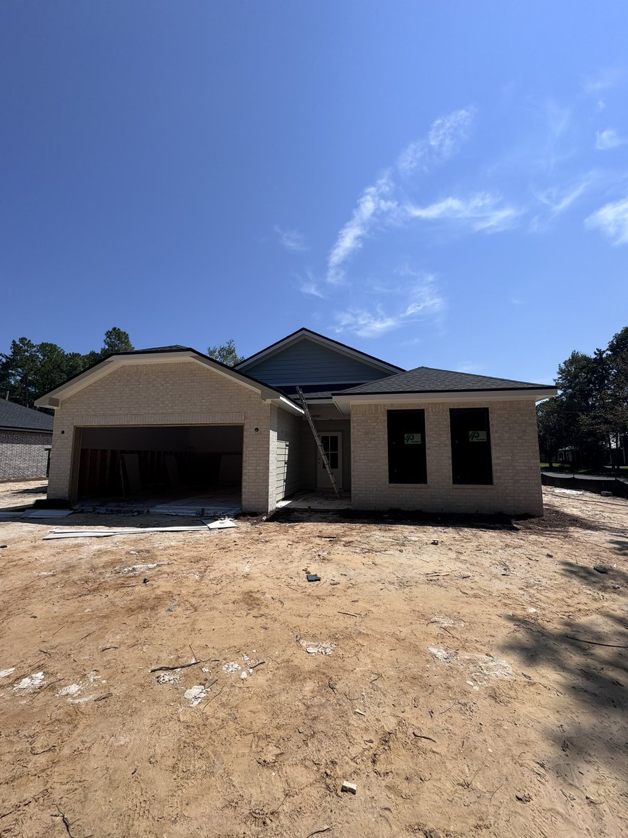 Slower than I'd like progress on these two.

The darker one cabinets and trim got finished up over the weekend.

The white one Sheetrock finishers will be starting this week.