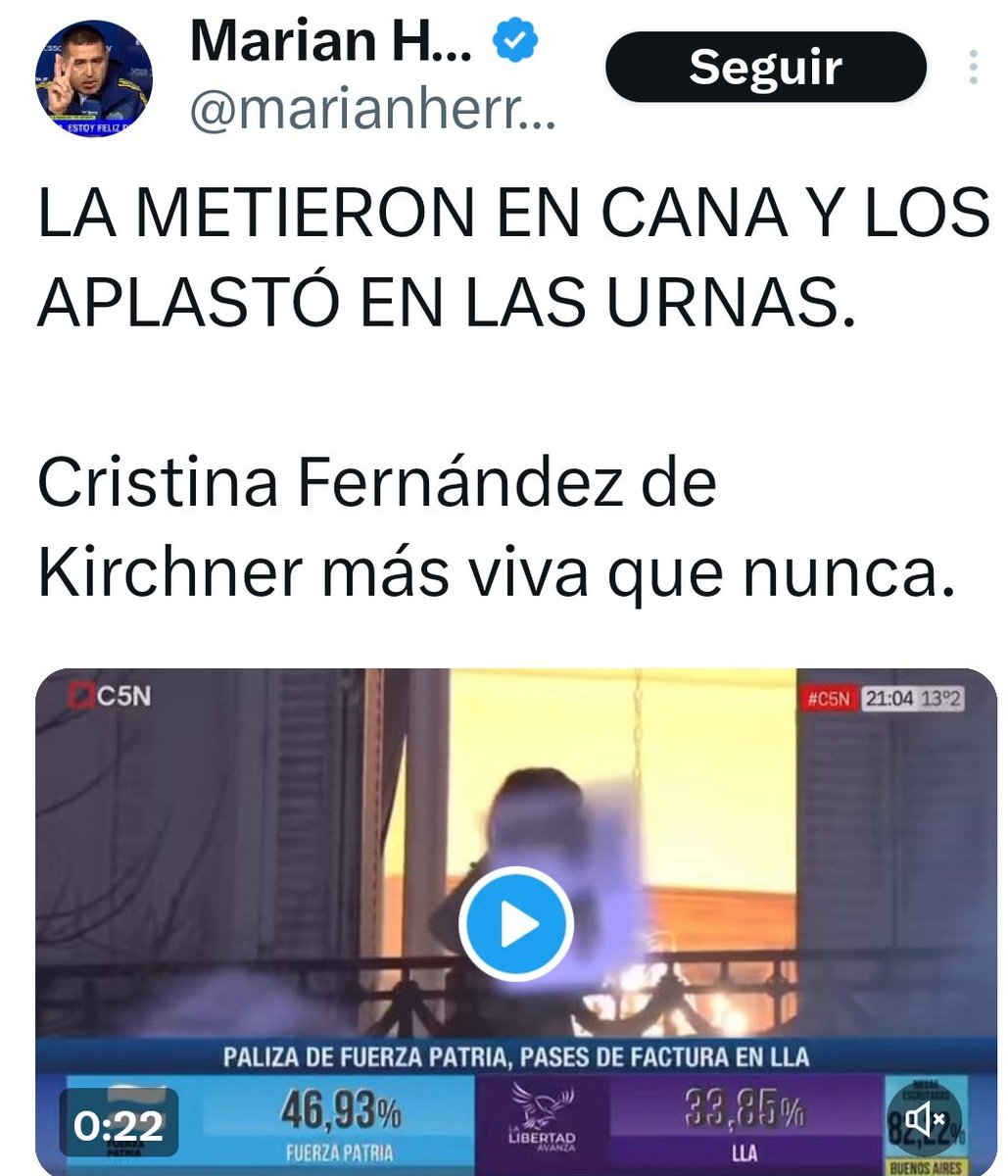 <a href="/CFKArgentina/">Cristina Kirchner</a> Presa , proscrita....y ninguneada 
Puso los votos para ganar la elección 
Nadie más importante que Cristina 
CRISTINA y 10 más 
🇦🇷❤️✌️🇦🇷