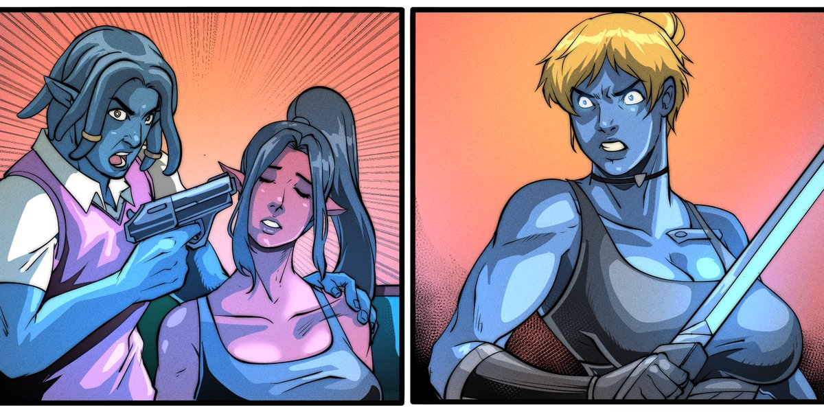 Page 3 of Issue 2 is out on Patreon!

patreon.com/posts/page-3-i…

"NOBODY HURTS HER BUT ME!"

Art by <a href="/SkyFantasyStdio/">SkyFantasy(OPEN COMMISSION)</a>

Lettering by <a href="/RecklessGleason/">Mighty Mascots #10 & Breakfast Brawlers on IGG!</a> 

#WritingCommunity #ComicArt #comics #webcomic #scifiart #scifi