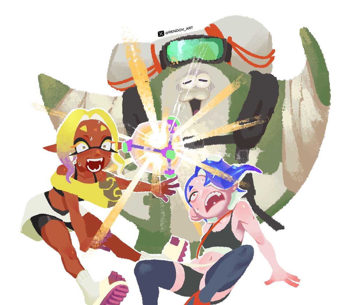 RENDOV_ART's tweet photo. Splatoon Raiders leak🚨🚨 #splatoon https://t.co/Udc07smquM