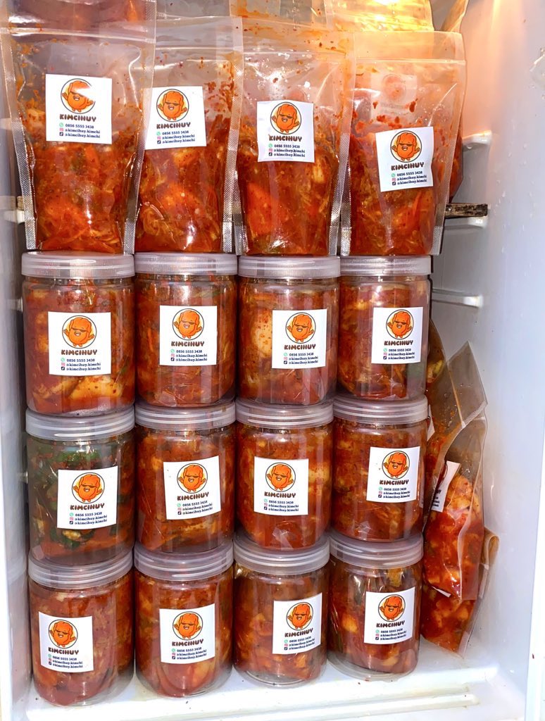 buatanpagi's tweet photo. Open PO kimchi kali ini selesaaaiii huaaaa 😭😭😭 bikin sekitar 30kg kimchi langsung tepaaaaaarrr see you next batch https://t.co/kagNBjtPYi