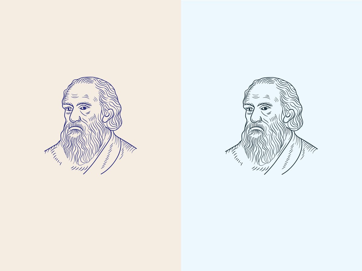 Designerrasedul's tweet image. Philosopher hand drawn logo by Md Rasedul Jamal dribbble.com/shots/26498375…