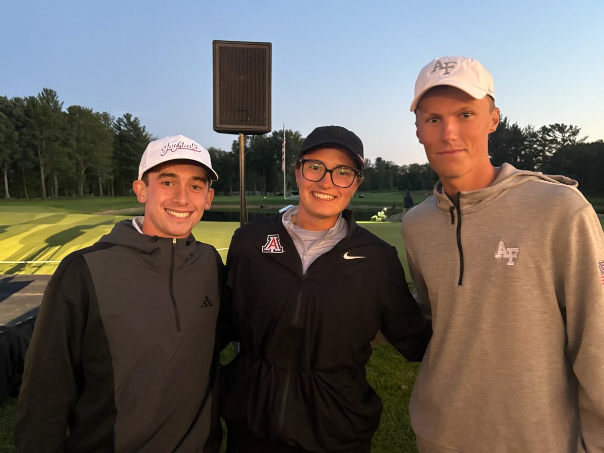 Three of the greatest BVW alumni at the Folds of Honor collegiate golf tournament! 
⛳️ Ty Lasley- KU
⛳️ Julia Misemer - Arizona 
⛳️ Carson Baker - Air Force 

We are so proud of you all! #bvwfamily