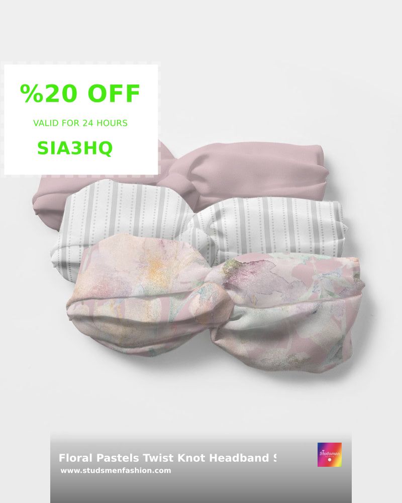 StudsmenFashion's tweet photo. Transform your look with our Floral Pastels Twist Knot Headband Set! 🌸 Perfect for any occasion with its soft chiffon feel & elastic comfort. Get 3 for $29.99! Trust us, your hair deserves this upgrade. 😉 Shop now: https://t.co/gZLTIJ0MfL #HairFashion #FloralPastels https://t.co/Q2UNBd6mmQ