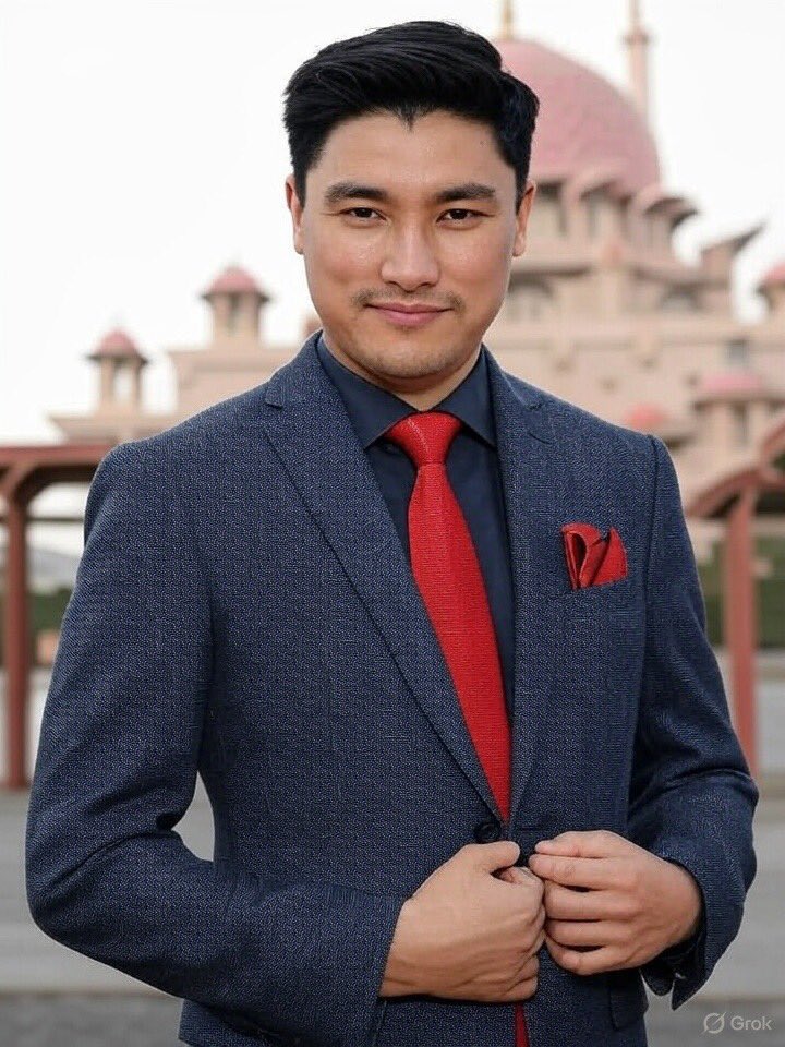 Mooneira's tweet image. Emil Muhayat getting reading for the Prime Minister’s assembly 🫡 #CharacterArt #FailMerah #FadimaMooneiraWriter👩🏻‍💻