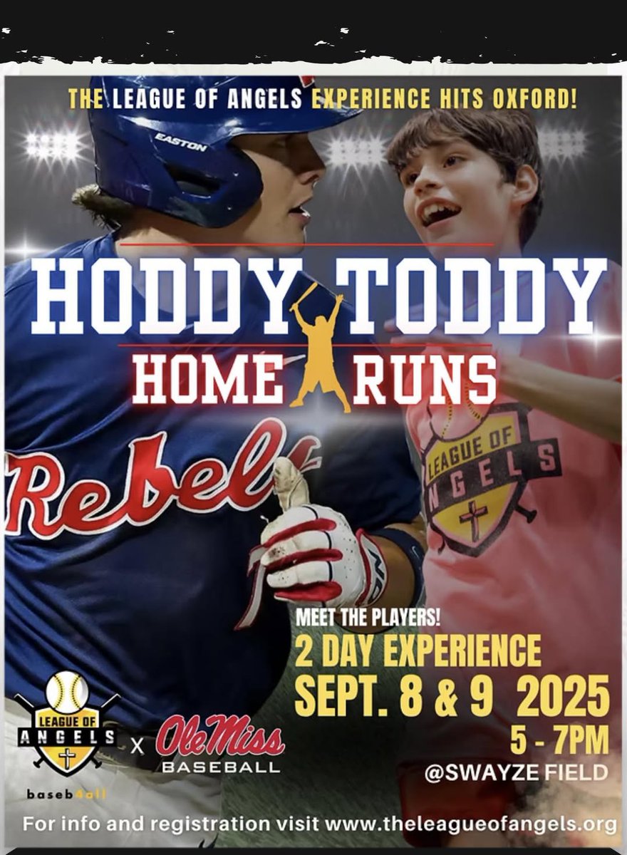 Help us welcome League of Angels to Oxford! Show up at Swayze Field Monday at 5pm to support this amazing organization! Their heart for special needs individuals and the Gospel is changing lives. If you can't be there in person, you can still donate! Check out their website to