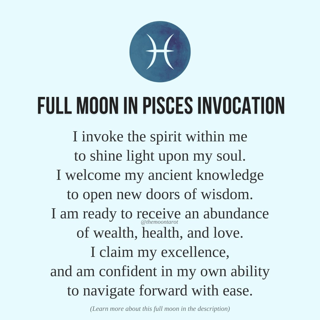 Full Moon in Pisces Invocation
