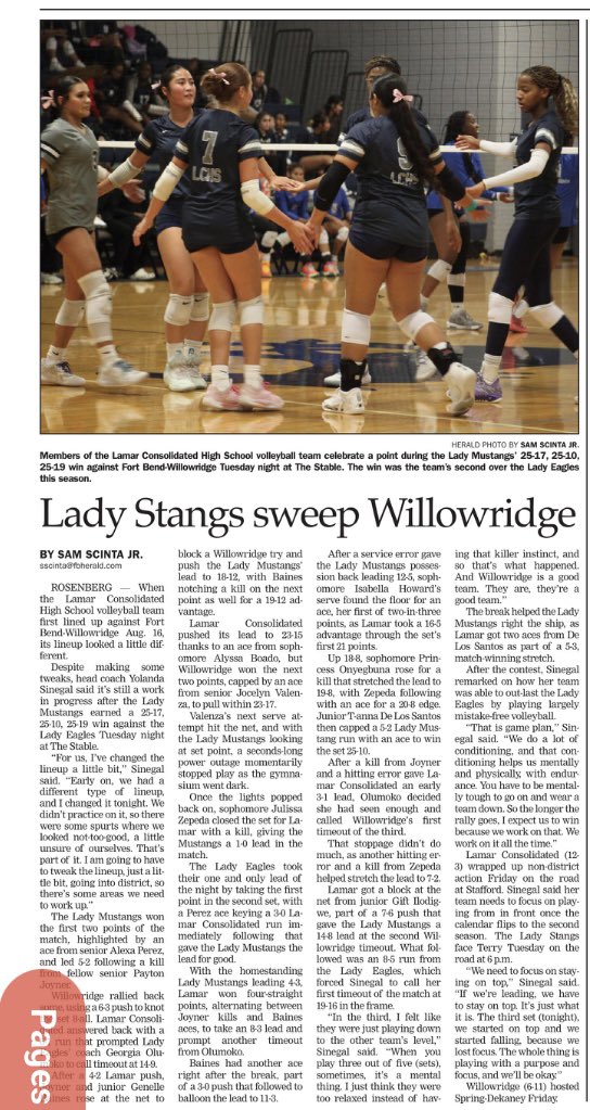 Our MUSTANGS have been busy!!! 

#TheLamarHigh #FallSports #alwaysthankfultoFORTBENDHERALD