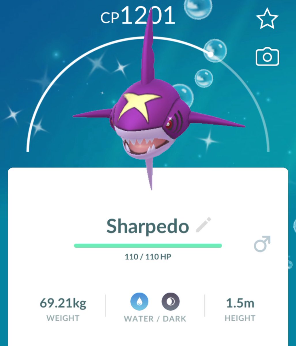 GabeGoldn's tweet image. First raid was a shiny #sharpedo 
#PokemonGO