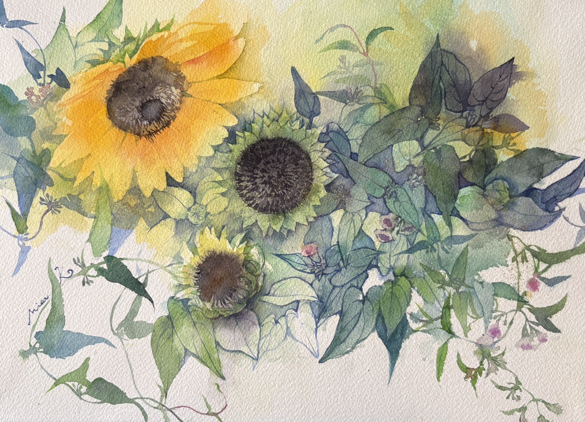 数十万で購入した油彩画.個展購入 A homeless man's painting is worth