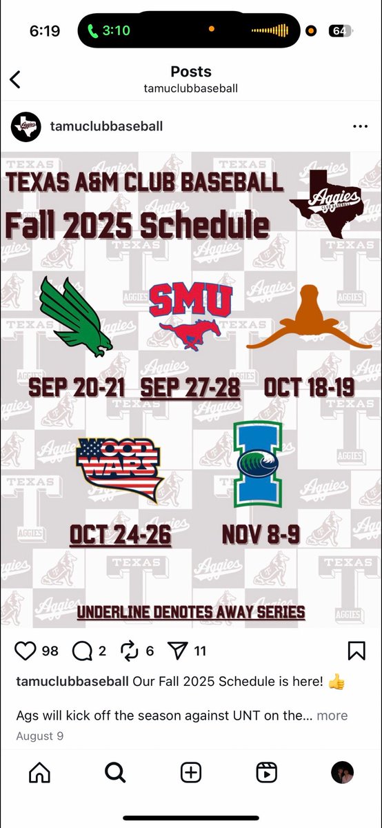 Baseball is BACK!! JC Canter made the TEXAS A&amp;M Club Baseball Team! Couldn't be prouder of this kid. <a href="/GRHSBaseball/">George Ranch Baseball</a>