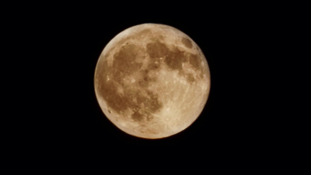 The beautiful Corn Moon over Conway,  Arkansas. #arwx