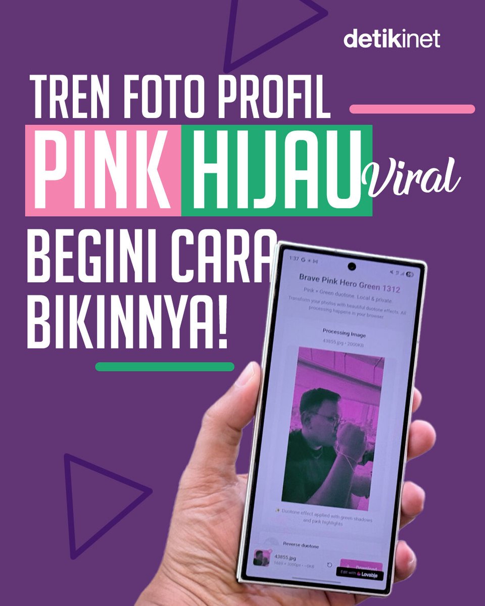 detikinet's tweet image. Perhatiin nggak sih para influencer dan mungkin beberapa teman kamu di medsos belakangan ini pakai foto profil nuansa warna brave pink dan hero green? Bukan sembarang warna, ternyata punya makna yang dalem lho. ⁣💓🟢
⁣
&amp;gt;&amp;gt;  dtk.id/N18Ttahttps://…

#viral #tips #trick #detikInet