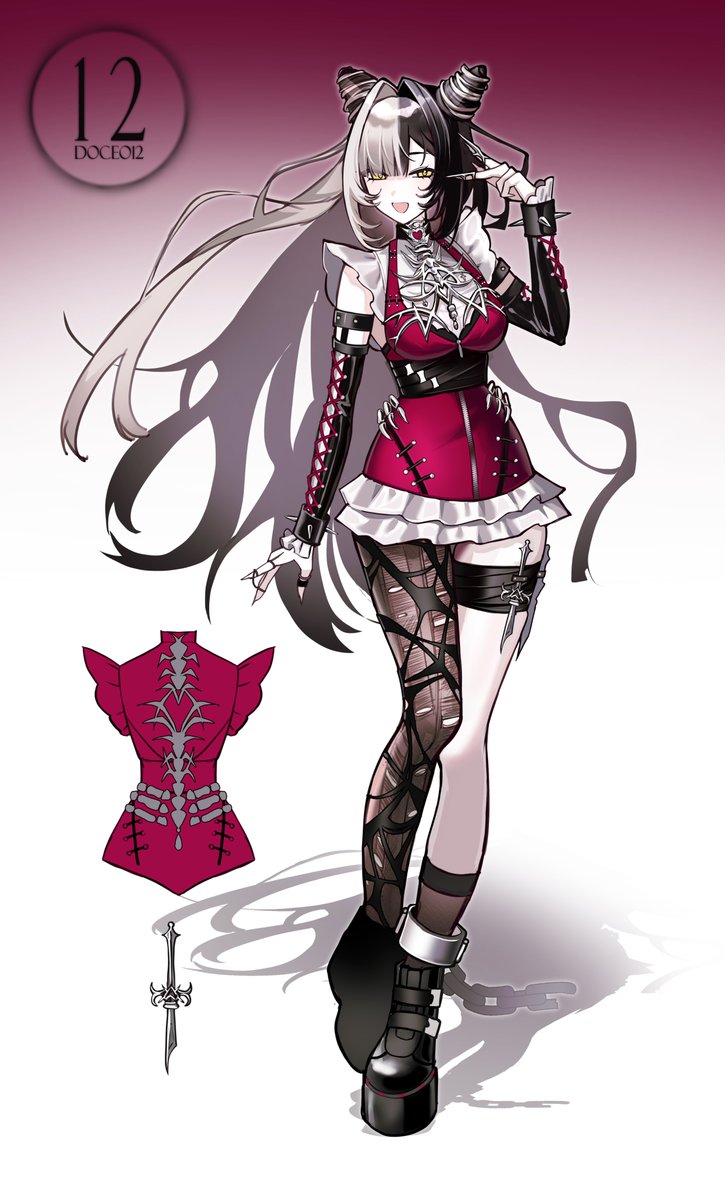 ' IVY ' sketch adopt, available on my vgen shop ! ⛓️🍒

- $75 usd personal use 
+ $40 for commercial use !
- vgen.co/Doceo12