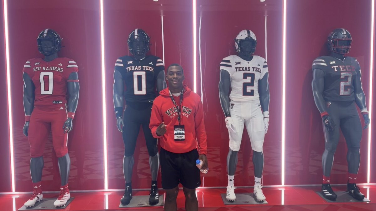 Had a great time visiting <a href="/TexasTechFB/">Texas Tech Football</a>!  Thank you <a href="/JMunizHayes/">Jordan Muniz Hayes</a> &amp; <a href="/CoachCochranTTU/">Josh Cochran</a> for the invite!! <a href="/JoeyMcGuireTTU/">Joey McGuire 🌵</a> <a href="/jkbtjc_53/">James Blanchard 🌵</a> <a href="/BnanceTTU/">🥷 Brian Nance 🌵</a> 
<a href="/iwp4short/">Wesley Harwell🌵</a> <a href="/OHSBronchoFB/">OHS Football</a> <a href="/EHartman_OHS_HC/">Coach Hartman</a> <a href="/Mj_L1nk/">Coach Link</a> <a href="/CoachHixOL/">Coach Koty Hix</a> <a href="/CoachJThames/">Coach Jared Thames</a>