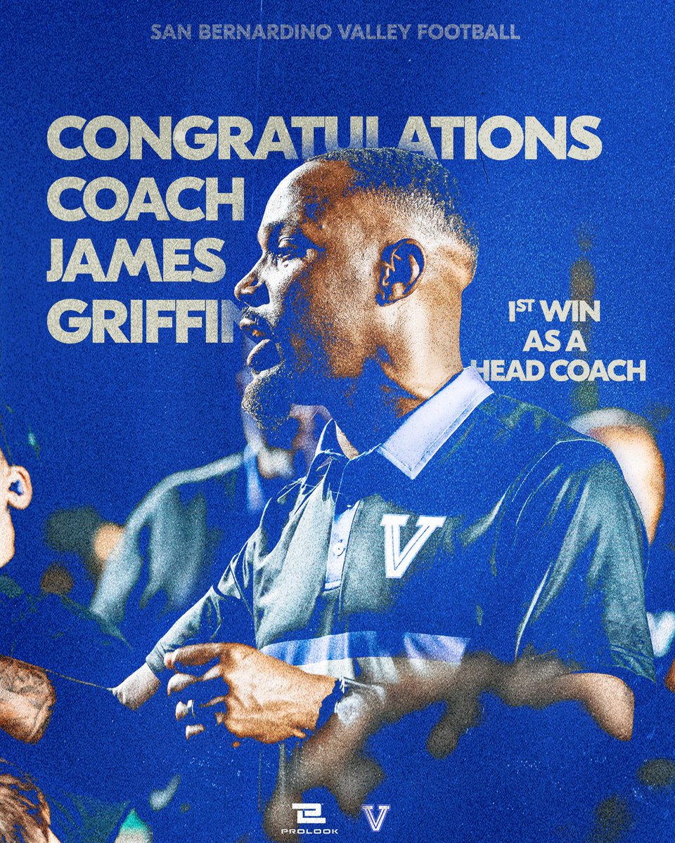Congratulations to @coachgriff_sbvc on his first win as a head coach! 

#LeaveNoDoubt | #ValleyUp
