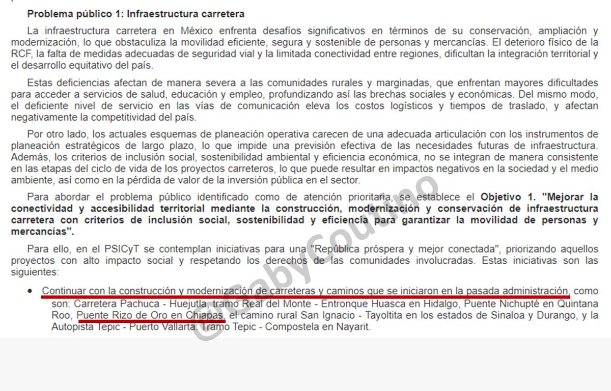 GabyCoutino's tweet photo. 6) ¿Qué tendría que hacer #Chiapas para recibir un mejor trato federal?. Se publicó el #ProgramaSectorial de #Infraestructura, #Comunicaciones y #Transportes 2025-2030. Solo una vez es mencionado el estado. Se continuará con la infraestructura del #PuenteRizoDeOro. Pero vea lo proyectado a #Oaxaca. ¿Nota la diferencia?