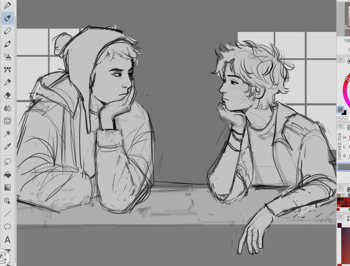 They wanna kiss so bad (creek wip)