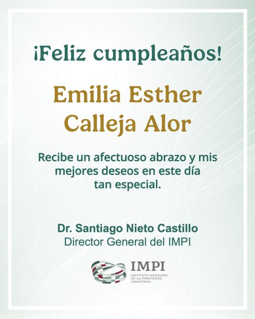 ¡Feliz cumpleaños! Estimada <a href="/EmiliaCallejaA/">Emilia Calleja Alor</a>, primera mujer en dirigir la <a href="/CFEmx/">CFEmx</a>, recibe mis mejores deseos.