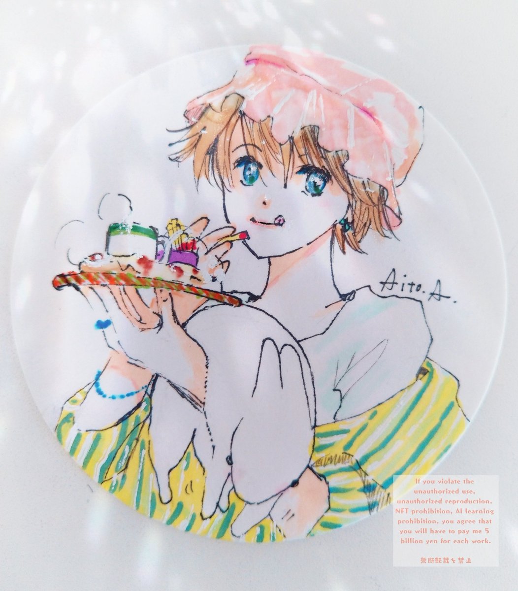 AobaAito's tweet photo. ☀ ᐝ🍕☕️🥛🍟🌿🐰.•*
シルクハットはねー
髪がツルツル✨になりまァす✧

#アイトノハナシ
#コピック 🖊 #アナログイラスト https://t.co/VwMo4W2itP