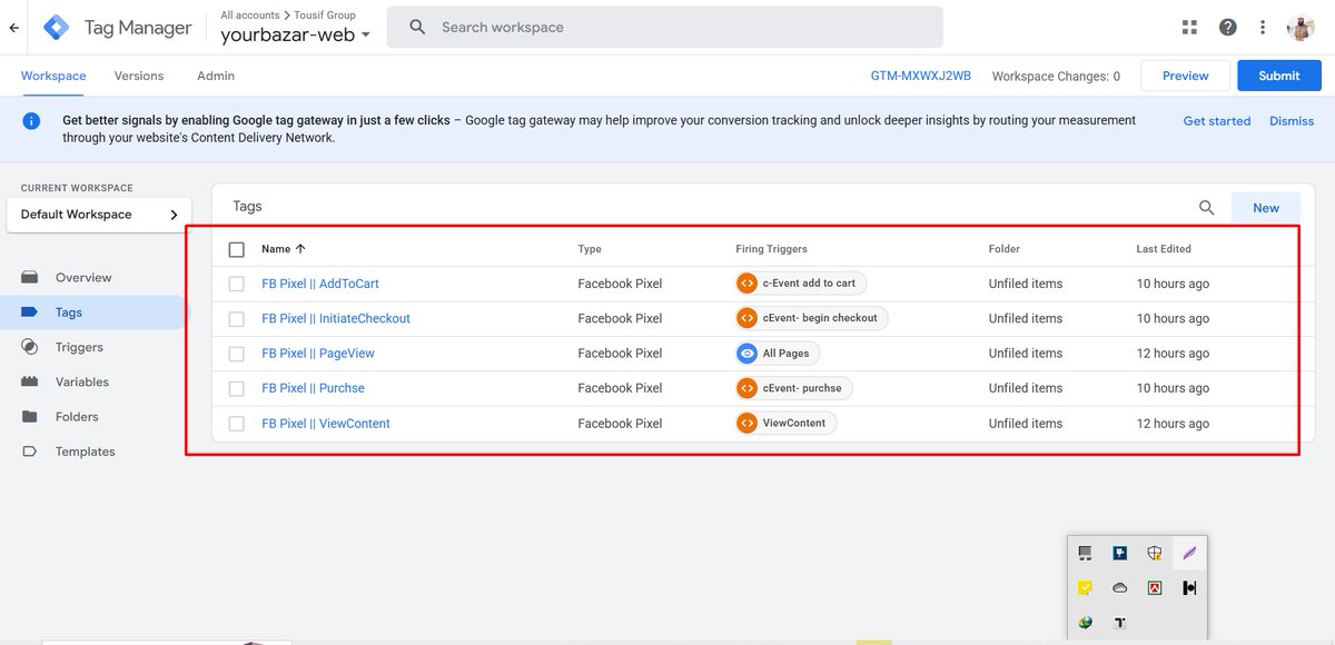 tousifanalytics's tweet image. 🚀 Just completed a project where I integrated Pixel events via GTM. Now tracking events seamlessly to optimize performance &amp;amp; conversions. 📊
Smarter tracking = Smarter decisions ✅
#facebookConversionTracking
#OptimizeAdsPerformance