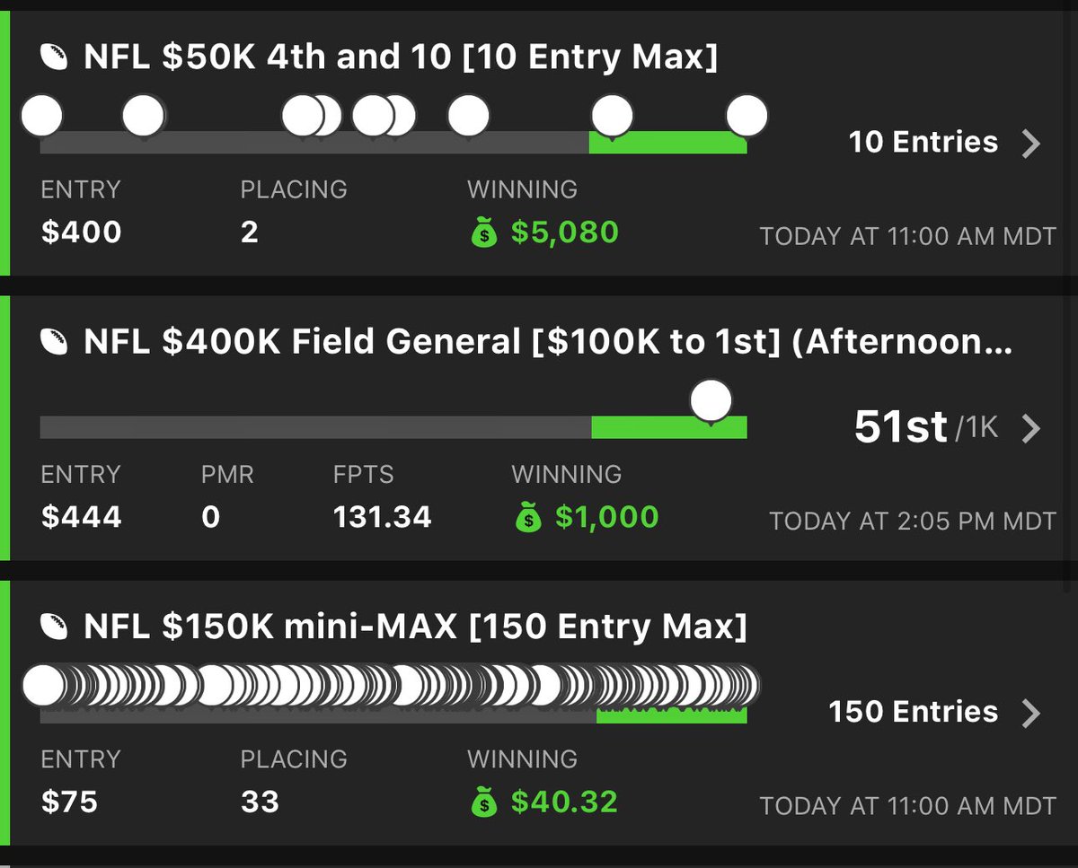 Off to a hot start this NFL season over in the <a href="/AlexBlickle1/">Alex Blickle</a> discord 🔥