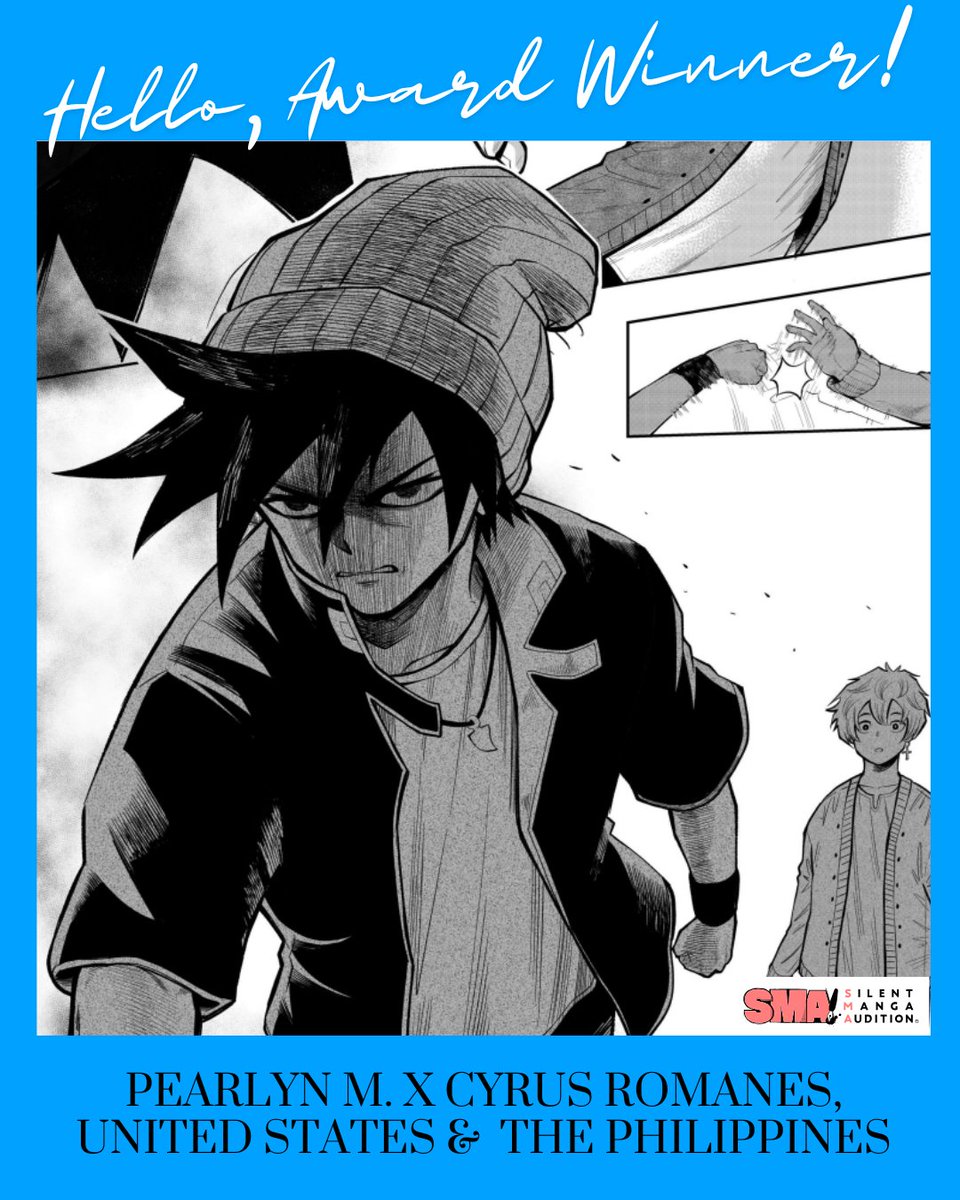 SilentMangaComm's tweet photo. Say a big HELLO to Honorable Mention recipients Pearlyn M. 🇺🇸 and Cyrus Romanes 🇵🇭!

Read the interview here:
https://t.co/QgSDUIjI4H

You can check out “GAME TO WIN!” here:
https://t.co/SgfXGbLKZ2 https://t.co/4dKGm9uGIy