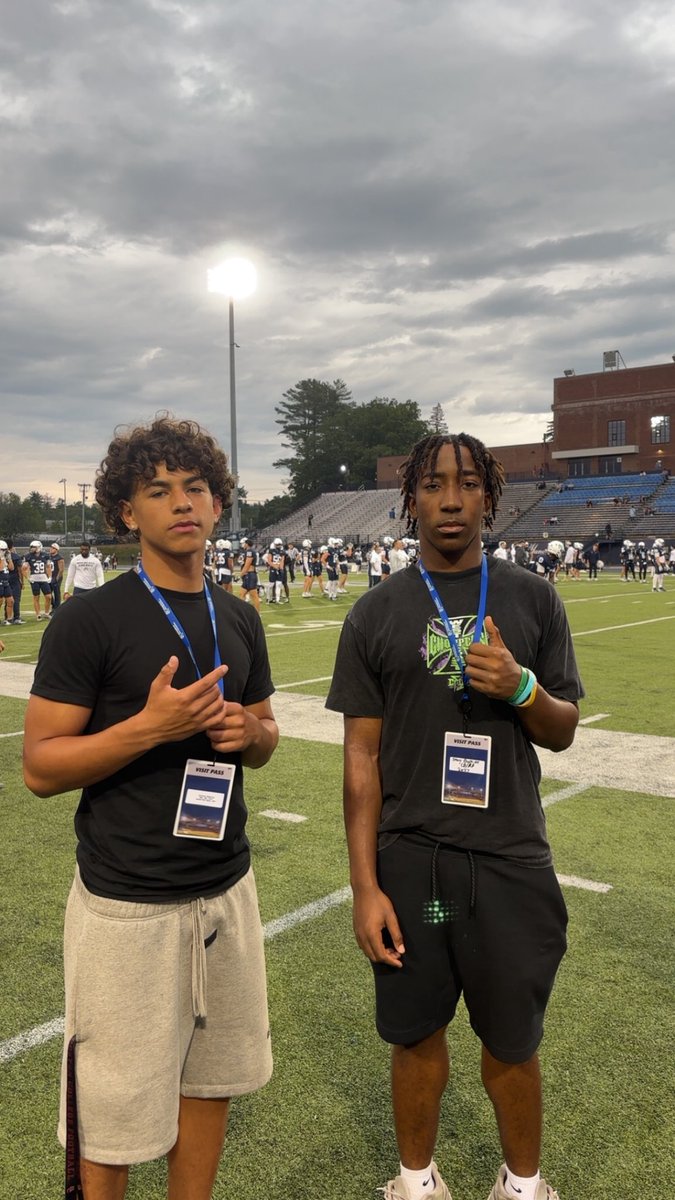Had an amazing day at UNH yesterday with <a href="/StavyBaptiste1/">Stavy Baptiste ‘27</a> . Can’t wait to get back on campus!! <a href="/seancoyne12/">Sean Coyne</a> <a href="/CoachThompson_1/">Jaysen Thompson</a> <a href="/UNH_Football/">New Hampshire Football</a> <a href="/603Recruiting/">New Hampshire Football Recruiting</a> <a href="/rwsantos2/">Rick Santos</a> <a href="/Coach_Borden/">ED BORDEN</a> <a href="/PRZNewEngland/">Prep Redzone New England</a> <a href="/PRZVicCastillo/">VicCastilloPRZ</a>