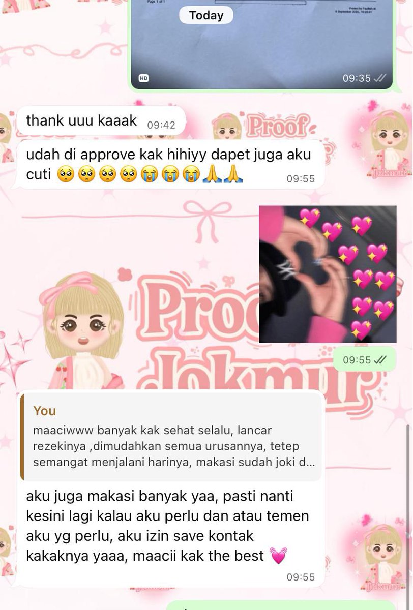 Real testi surat sakit, surat dokter
Surat lain request
✅Stempel basah (klinik /dokter)
✅Dokter sesuai fakes/rs
✅Hasil foto/scan
#zonauang️️ #suratsakit #suratdokter #jokitugas #zonaba #zonajajan #Loker