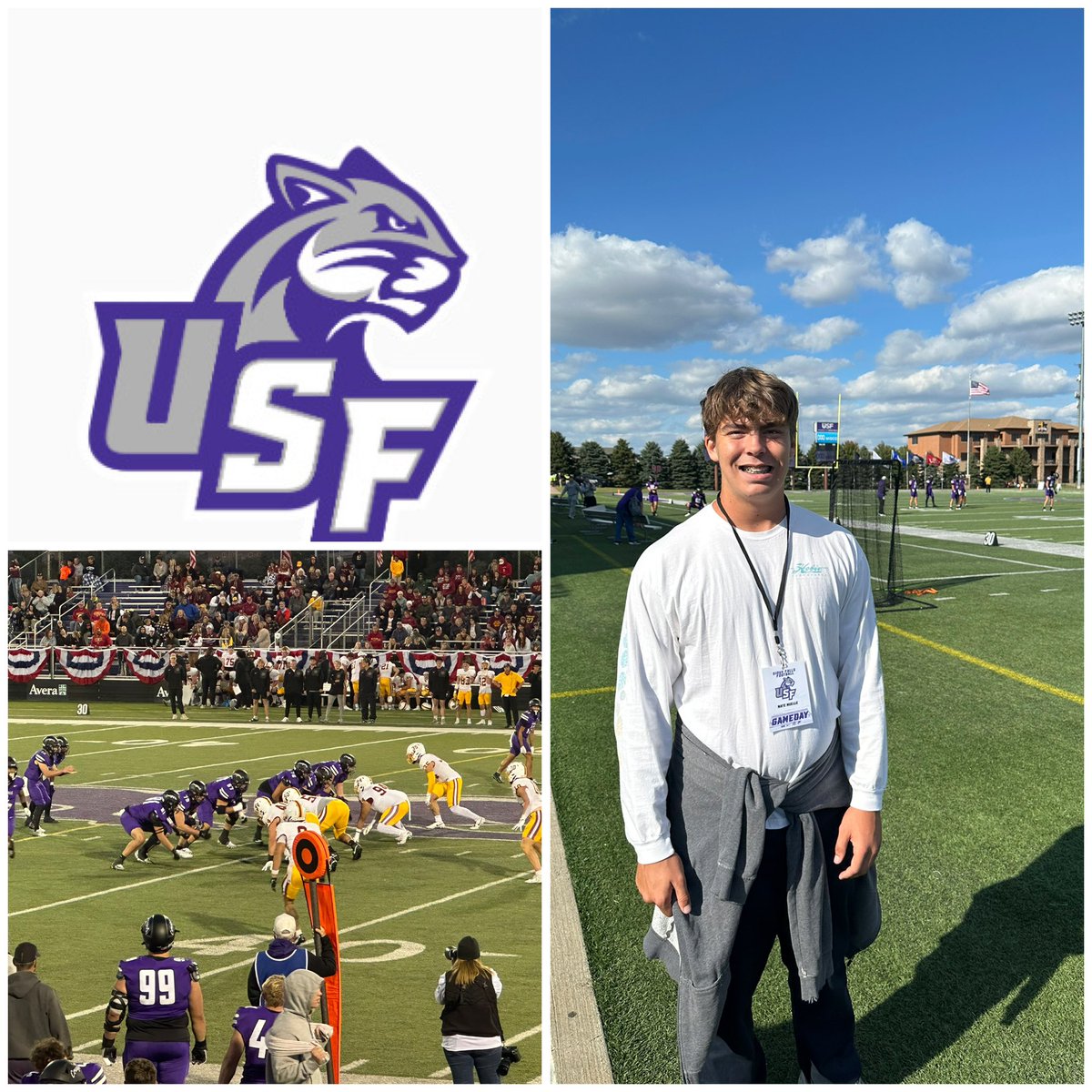 Great Day at University of Sioux Falls. Thanks to Coach Schlitche and all the coaches and players for hosting me <a href="/j_schlichte/">Jay Schlichte</a> <a href="/jakob_thut/">Coach Thut</a> <a href="/JimGlogowski/">Coach Glo</a> <a href="/CoachLofthouse/">CoachPeterLofthouse</a> <a href="/ETfootball1/">El Toro Football</a> <a href="/coachjohnNCSA/">John Bell</a>