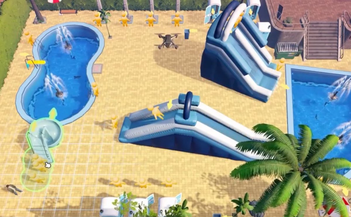 GoobLagoonTM's tweet photo. some of our most recent improvements to the Goob Lagoon, massive slides, and new expansion area—Amoebas included

some not shows here are more lounging chairs + vending machine with EXPIRED granola bars!!

@CaseOh__ 

#GoobLagoon #CaseohGames #caseoh https://t.co/i93LUOJw7Y