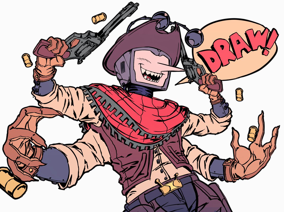 tennaposting again 👽 i love giving him guns for some reason lol