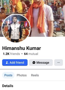 नबी-ए-पाक ﷺ की शान में गुस्ताख़ी और मस्जिद-ए-नबवी की बेहूरमती करने वाला हिमांशु कुमार (मेहसी, पूर्वी चम्पारण) खुलेआम गाली दे रहा है। FIR के बावजूद कार्रवाई नहीं हो रही। <a href="/bihar_police/">Bihar Police</a> <a href="/motihari_police/">MOTIHARI POLICE</a> तुरंत सख़्त कदम उठाएँ।”