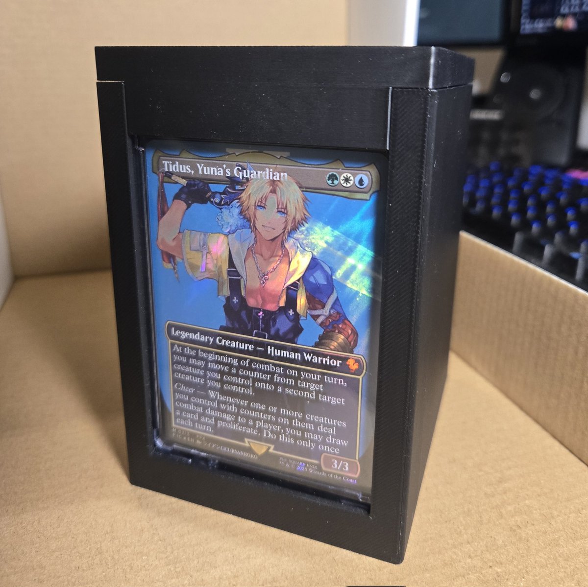 KashiwaHakase's tweet photo. new merch concept:
yukinoura research institute deck boxes!

i designed it myself 😤
needs a few more reiterations but maybe one day i can sell these as homemade merch https://t.co/lSm4RipYIN