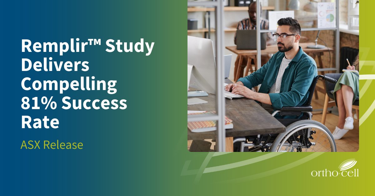 $OCC | #Orthocell has today released interim results from a new Remplir™ Real World Evidence study, demonstrating an overall treatment success rate of 81.1% following nerve repair procedures. Read the ASX release: bit.ly/OCC_RWE_Study #nerverepair #realworldevidence #USmarket