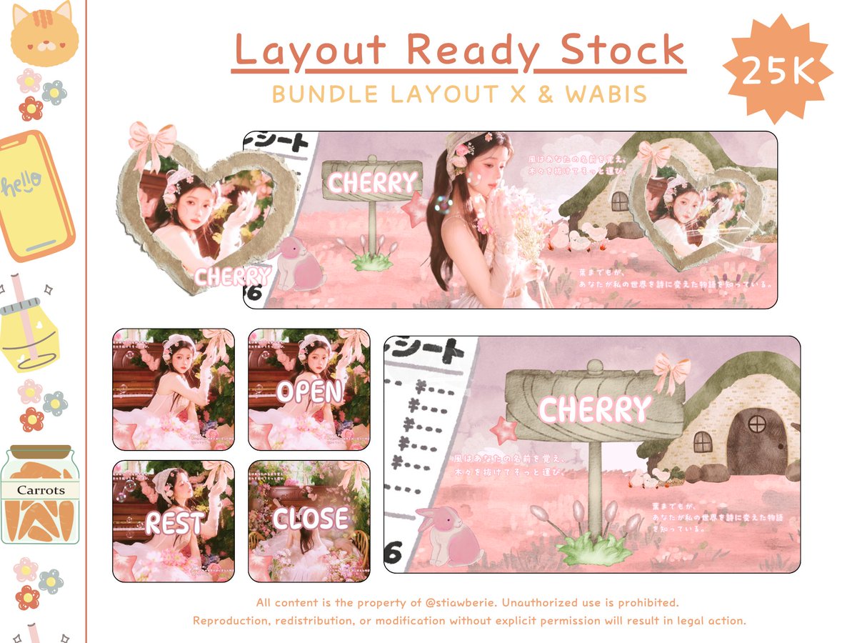 kyeommsalute's tweet photo. help rt please? 🥹🫶🏻

Halo, aku membawa layout ready stock bundle x wabis yh~! Bisa ditake langsungg nih><! 🫶✨

                       [ 25.000/bundle! ] 😻    

+ free retext!
+ get ava png x.
+ get 4 ava wabis.
+ payment qris/e-wallet

#zonauang #zonaba #zonajajan yey https://t.co/LRA1qRxhIE
