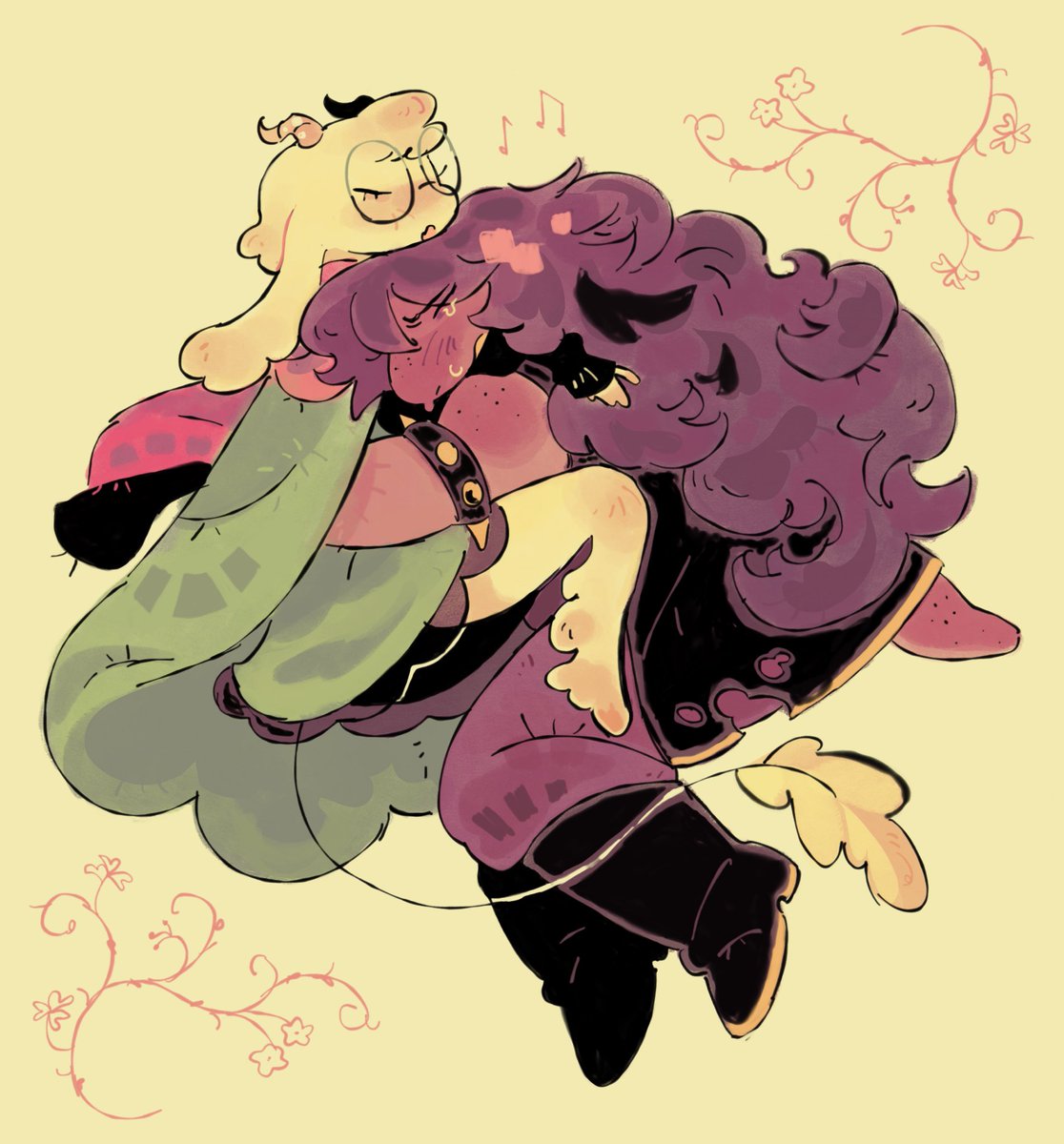 siIentdews's tweet image. lull me to sleep 🌸 #ralsusie #deltarune